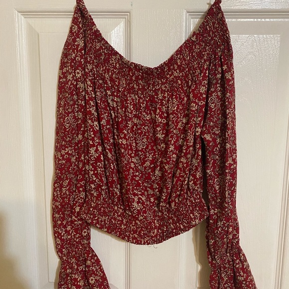 Etophe studios off the should crop top - Picture 3 of 4